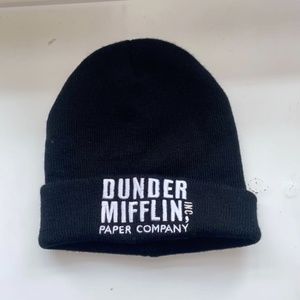 Dunder Mifflin black beanie